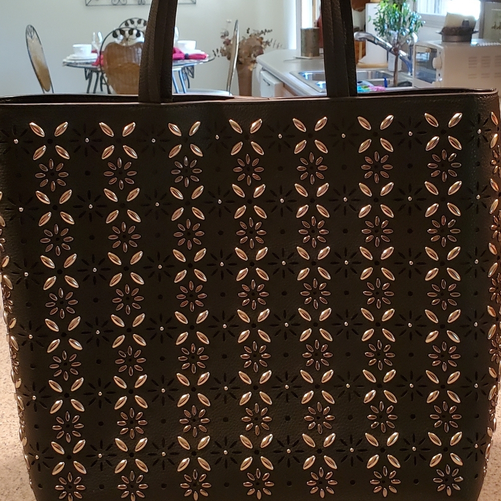 Nordstron Studded Tote Black NWOT